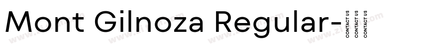 Mont Gilnoza Regular字体转换